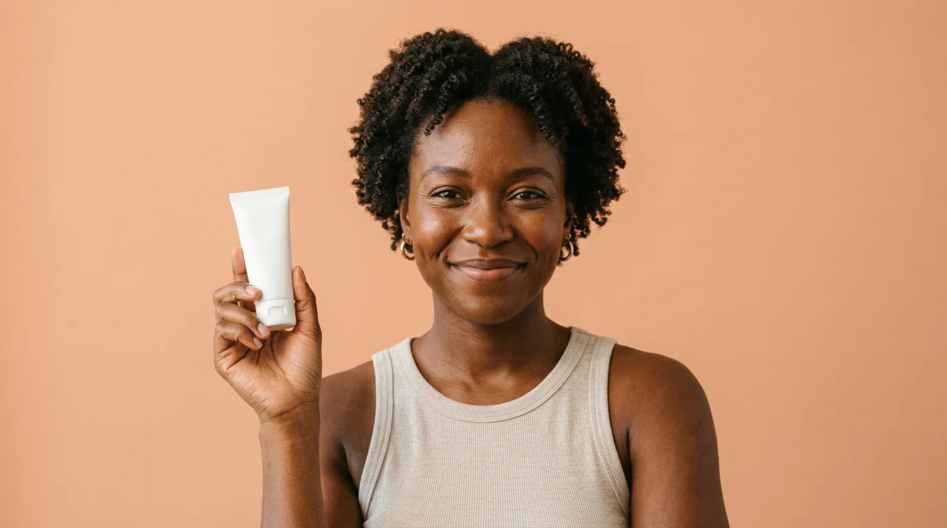 A patient holding her prescription.